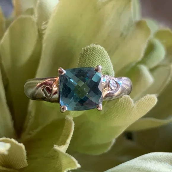 Vintage Solid Sterling Cocktail Ring (Size 5.75) - Picture 15 of 16